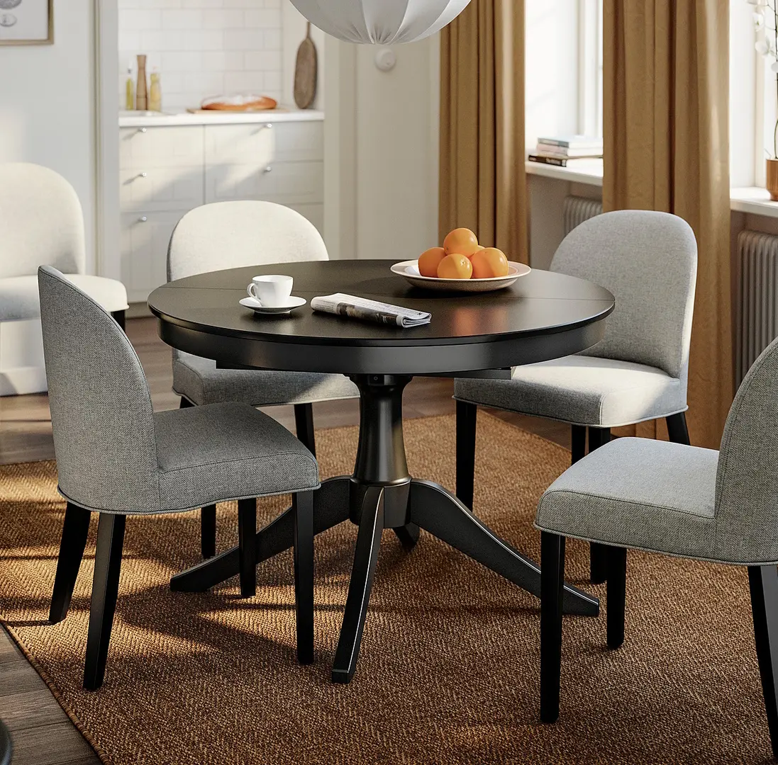 Masa extensibila Ikea Rosentorp 110/155 (Negru)