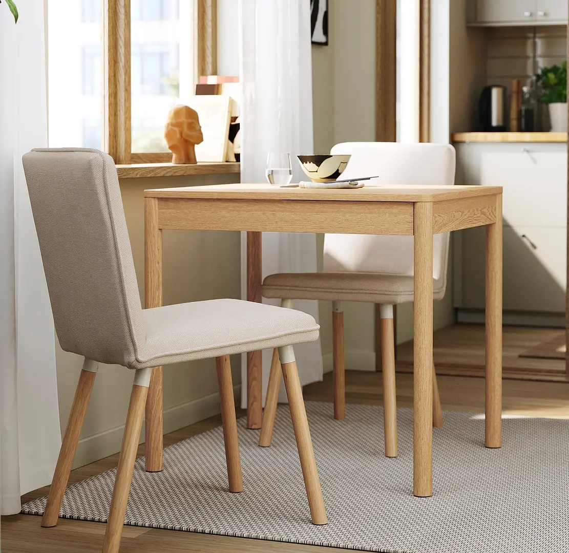 Masa extensibila Ikea Tonstad 80/120x70 (Furnir stejar)