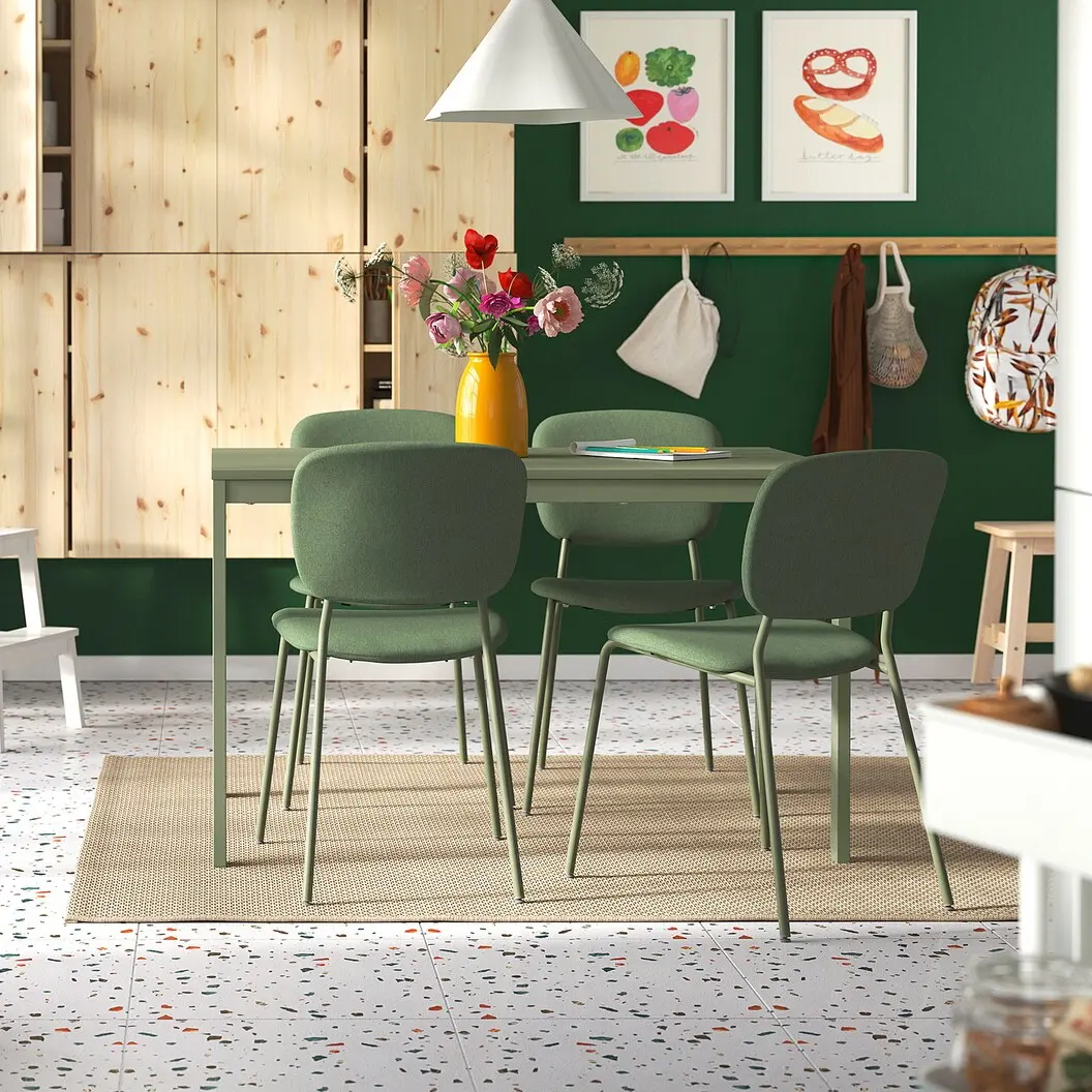 Masa extensibila Ikea Vihals 120/180x74 (Verde)