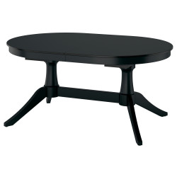 Стол раздвижной Ikea Rosentorp 160/215x110 (Черный) Thumb