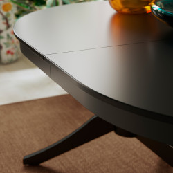 Стол раздвижной Ikea Rosentorp 160/215x110 (Черный) Thumb