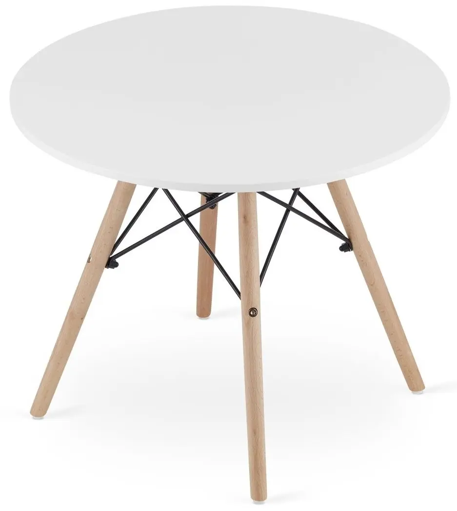 Masa Leobert Maksi 49x60 (White/Beech)