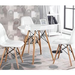 Masa Leobert Maksi 49x60 (White/Beech)