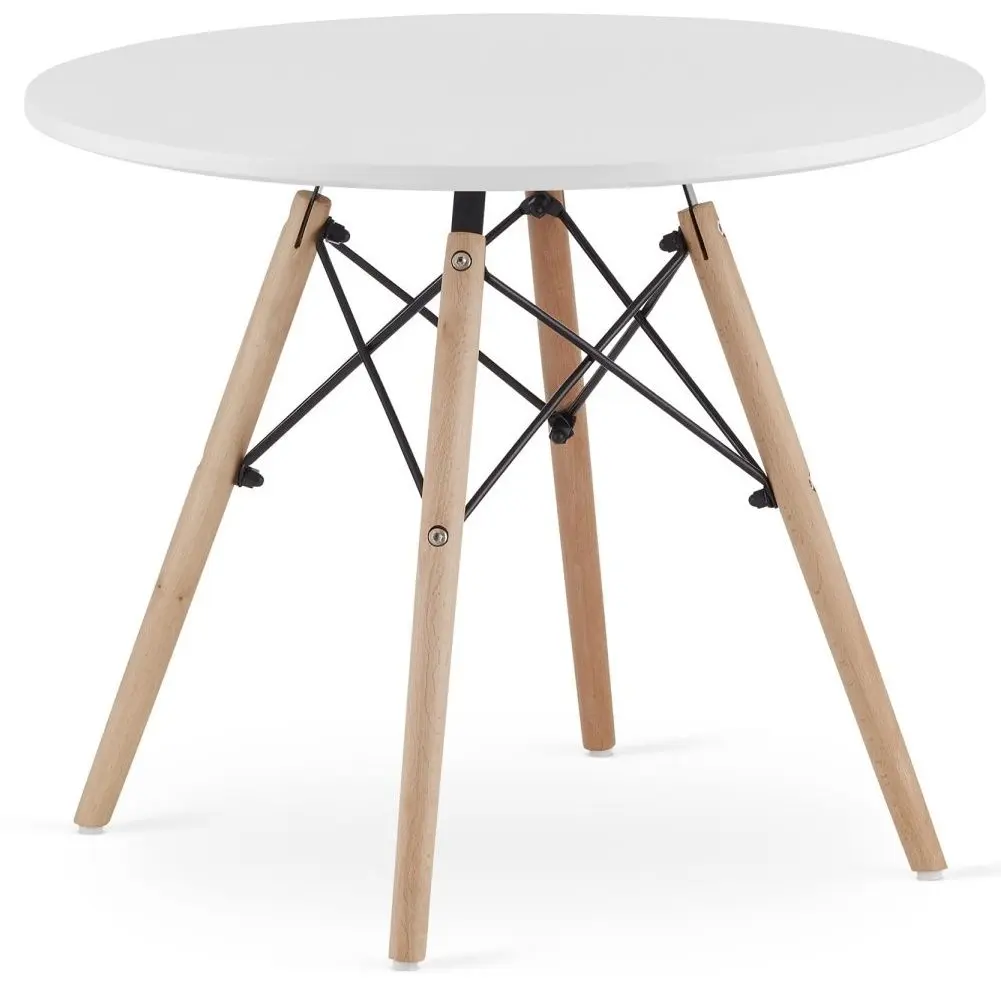 Masa Leobert Maksi 49x60 (White/Beech)