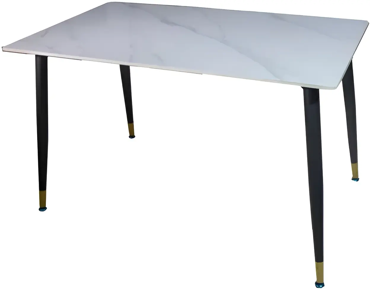 Masa Magnusplus DT 2133 120x70 (White Marble/Black)