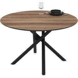 Masa Magnusplus Venus 120x120 Hazar (Wood/Black) Thumb