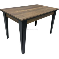 Masa extensibila Magnusplus Begum 130/200x80 Barok (Wood/Black)