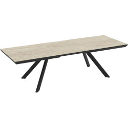 Masa extensibila Magnusplus Corin 180/246x100 (Travertine/Black) Thumb