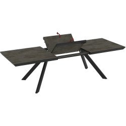 Masa extensibila Magnusplus Corin 200/278x100 Irony (Dark Grey/Black) Thumb