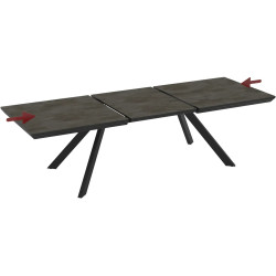 Masa extensibila Magnusplus Corin 200/278x100 Irony (Dark Grey/Black) Thumb