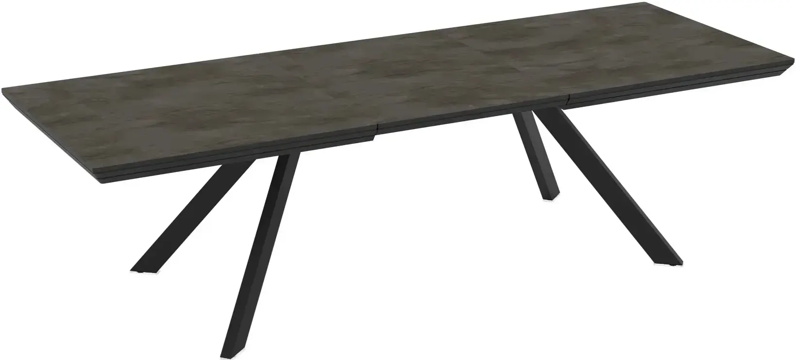 Masa extensibila Magnusplus Corin 200/278x100 Irony (Dark Grey/Black) - 5