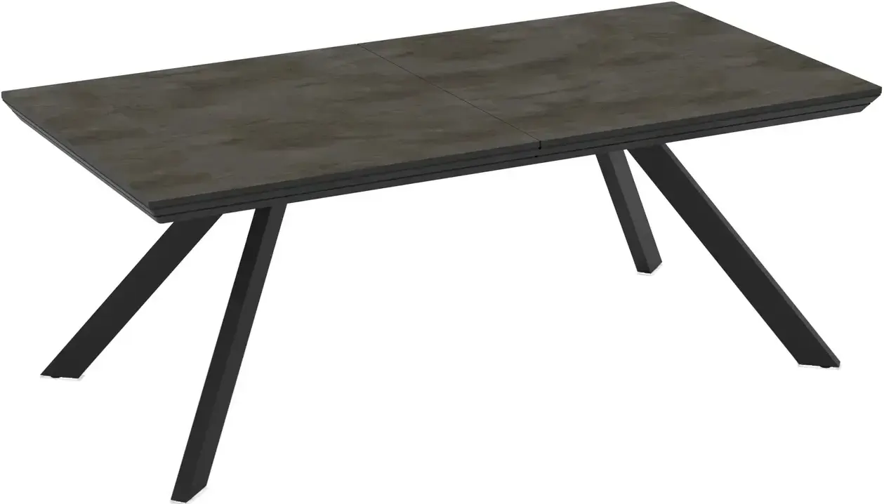Masa extensibila Magnusplus Corin 200/278x100 Irony (Dark Grey/Black)