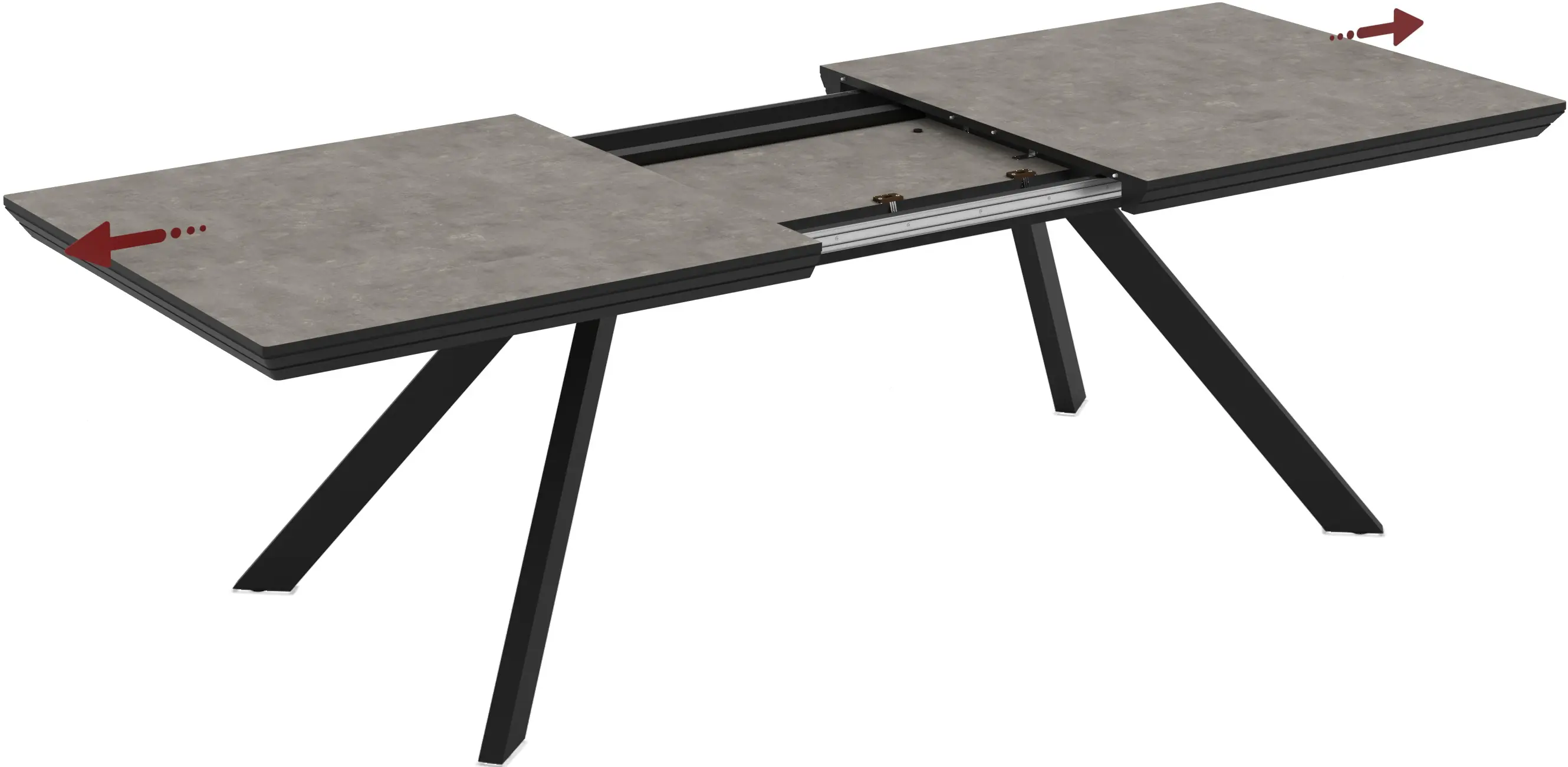 Стол раскладной Magnusplus Corin 200/278x100 (Retro Stone) - 3