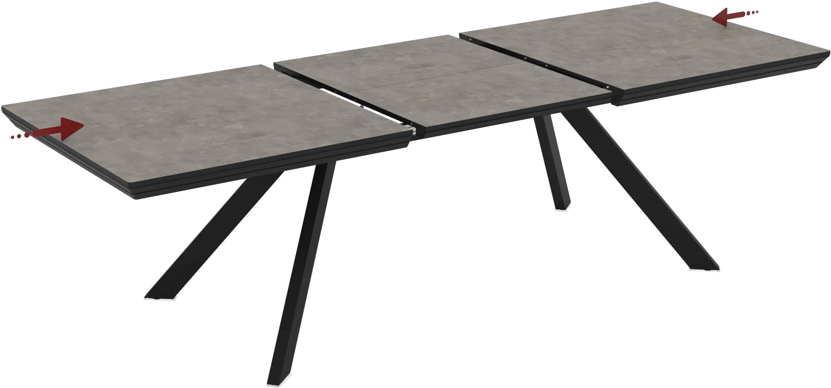 Стол раскладной Magnusplus Corin 200/278x100 (Retro Stone) - 5