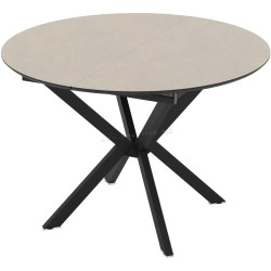 Masa extensibila Magnusplus Diano 110/145x110 Anemon (Beige/Black)