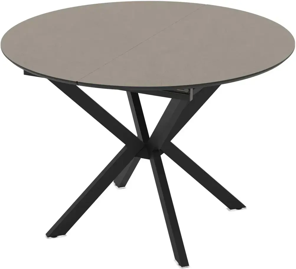 Стол раскладной Magnusplus Diano 110/145x110 Lagun (Grey/Black)
