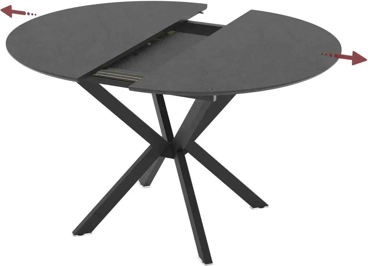 Masa extensibila Magnusplus Diano 110/145x110 Yosun (Black) - 2