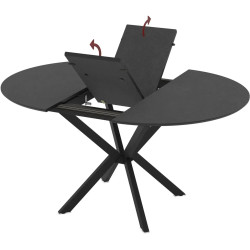 Masa extensibila Magnusplus Diano 110/145x110 Yosun (Black) Thumb