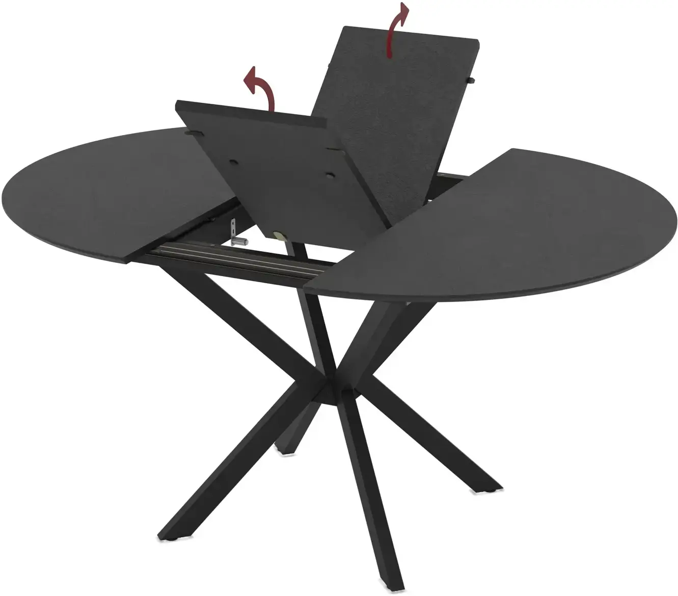 Masa extensibila Magnusplus Diano 110/145x110 Yosun (Black) - 3