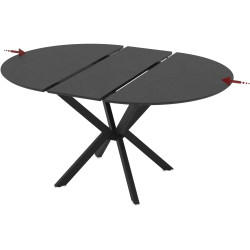 Masa extensibila Magnusplus Diano 110/145x110 Yosun (Black) Thumb