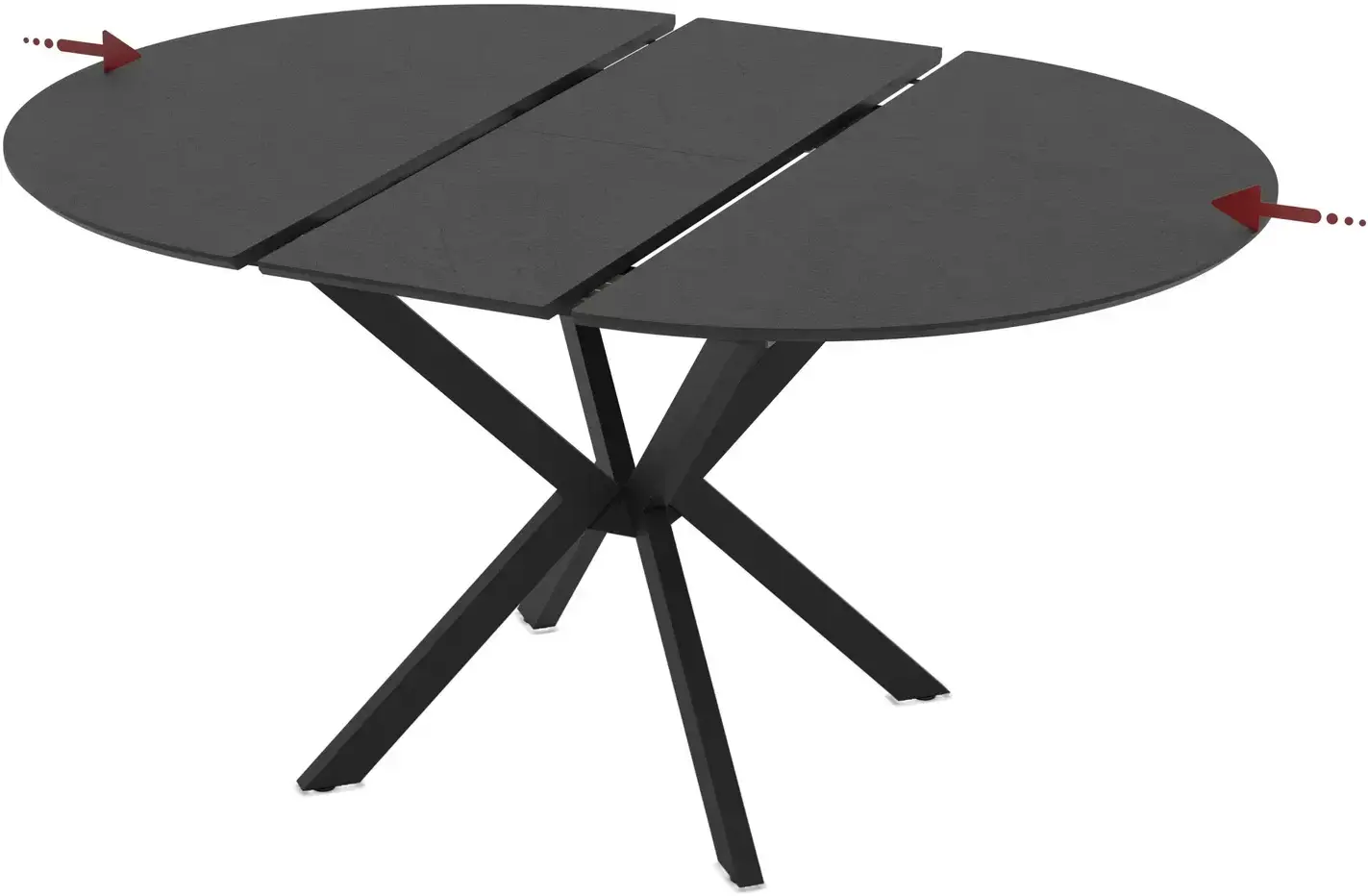 Masa extensibila Magnusplus Diano 110/145x110 Yosun (Black) - 4