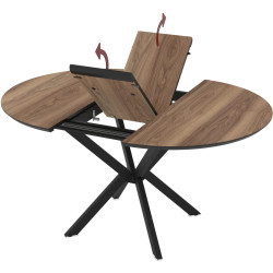 Masa extensibila Magnusplus Dobok 110/145x110 Hazar (Wood/Black) Thumb