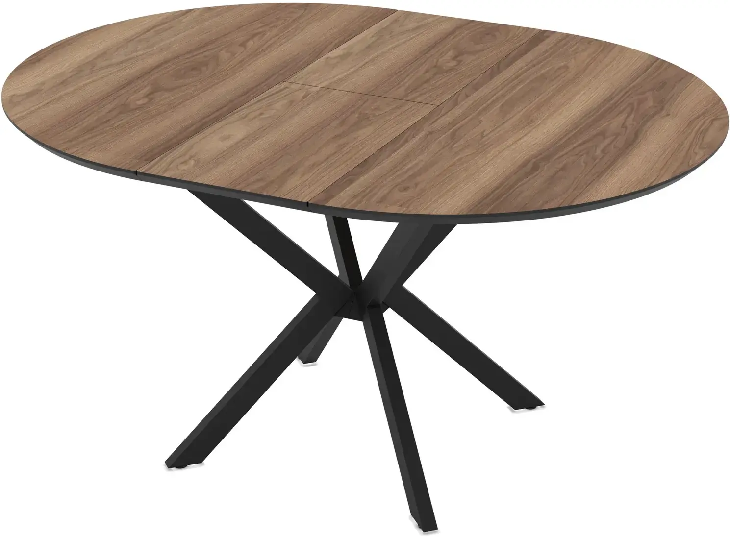 Masa extensibila Magnusplus Dobok 110/145x110 Hazar (Wood/Black) - 5