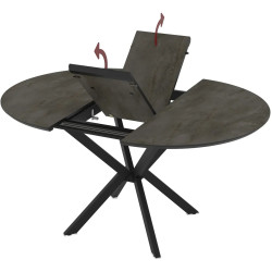 Masa extensibila Magnusplus Dobok 110/145x110 Irony (Dark Grey/Black) Thumb