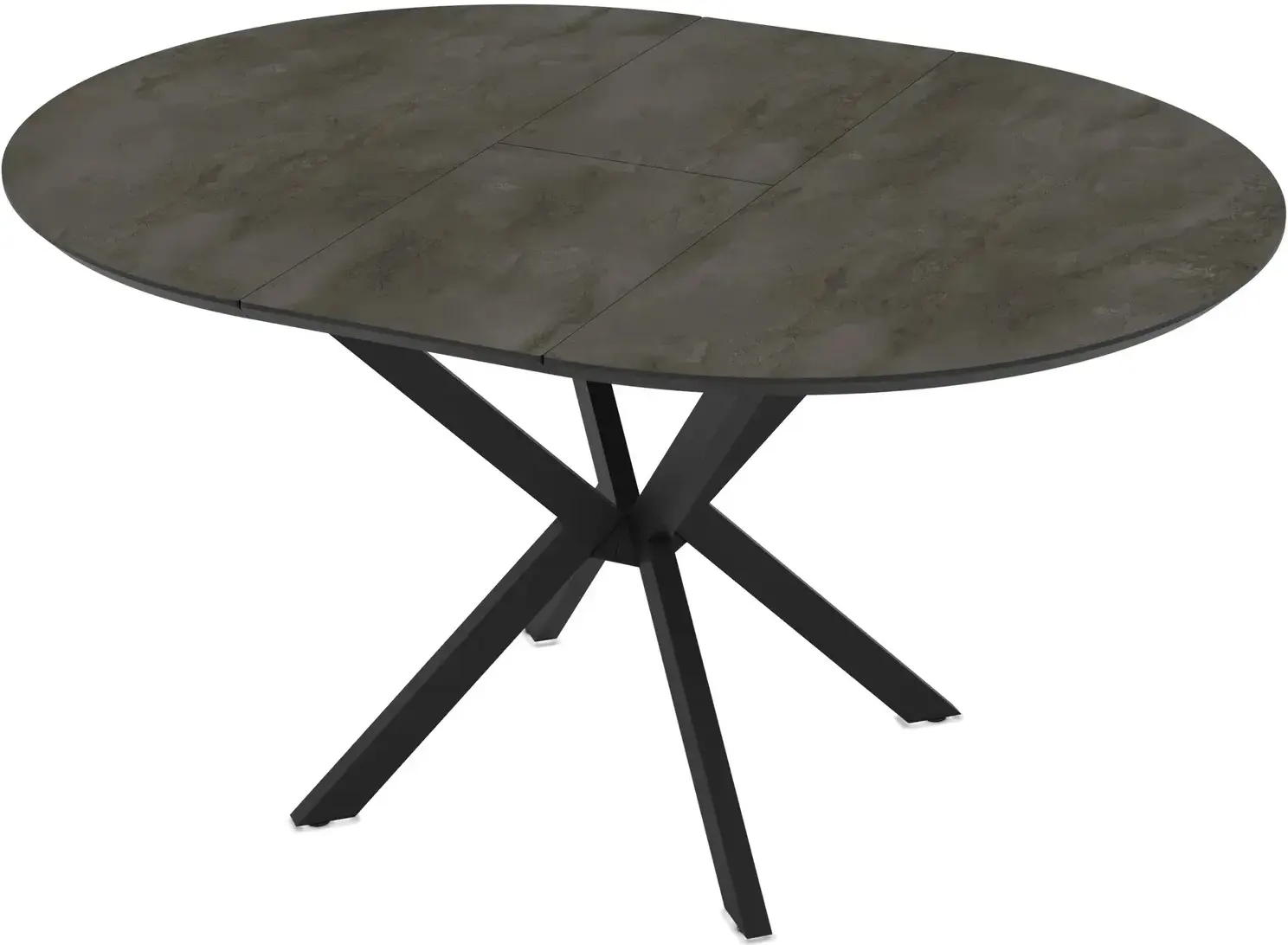 Masa extensibila Magnusplus Dobok 110/145x110 Irony (Dark Grey/Black) - 5