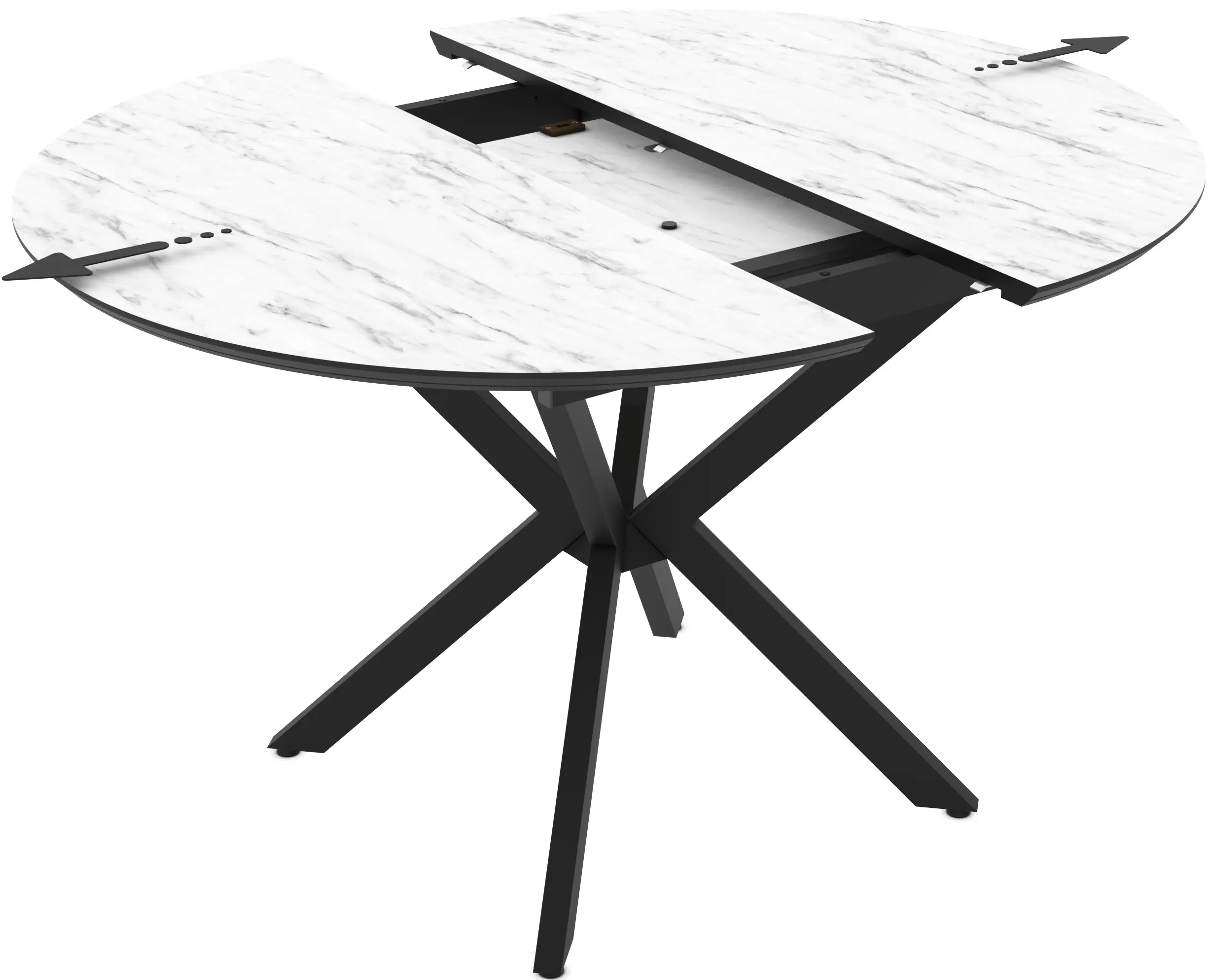 Masa extensibila Magnusplus Dobok 110/145x110 (Marmo Matte)