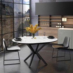 Masa extensibila Magnusplus Dobok 110/145x110 (Marmo Matte)