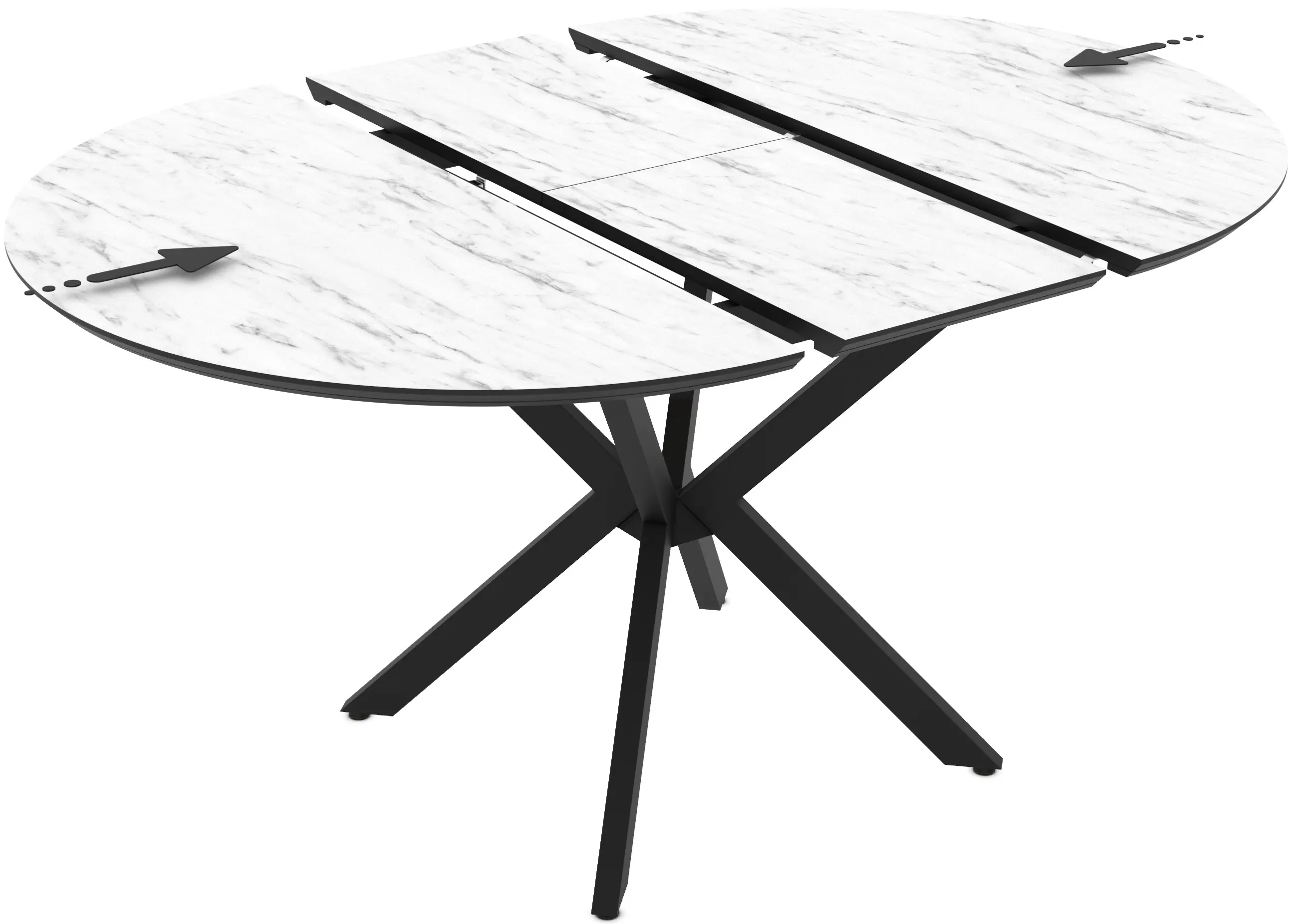 Masa extensibila Magnusplus Dobok 110/145x110 (Marmo Matte)