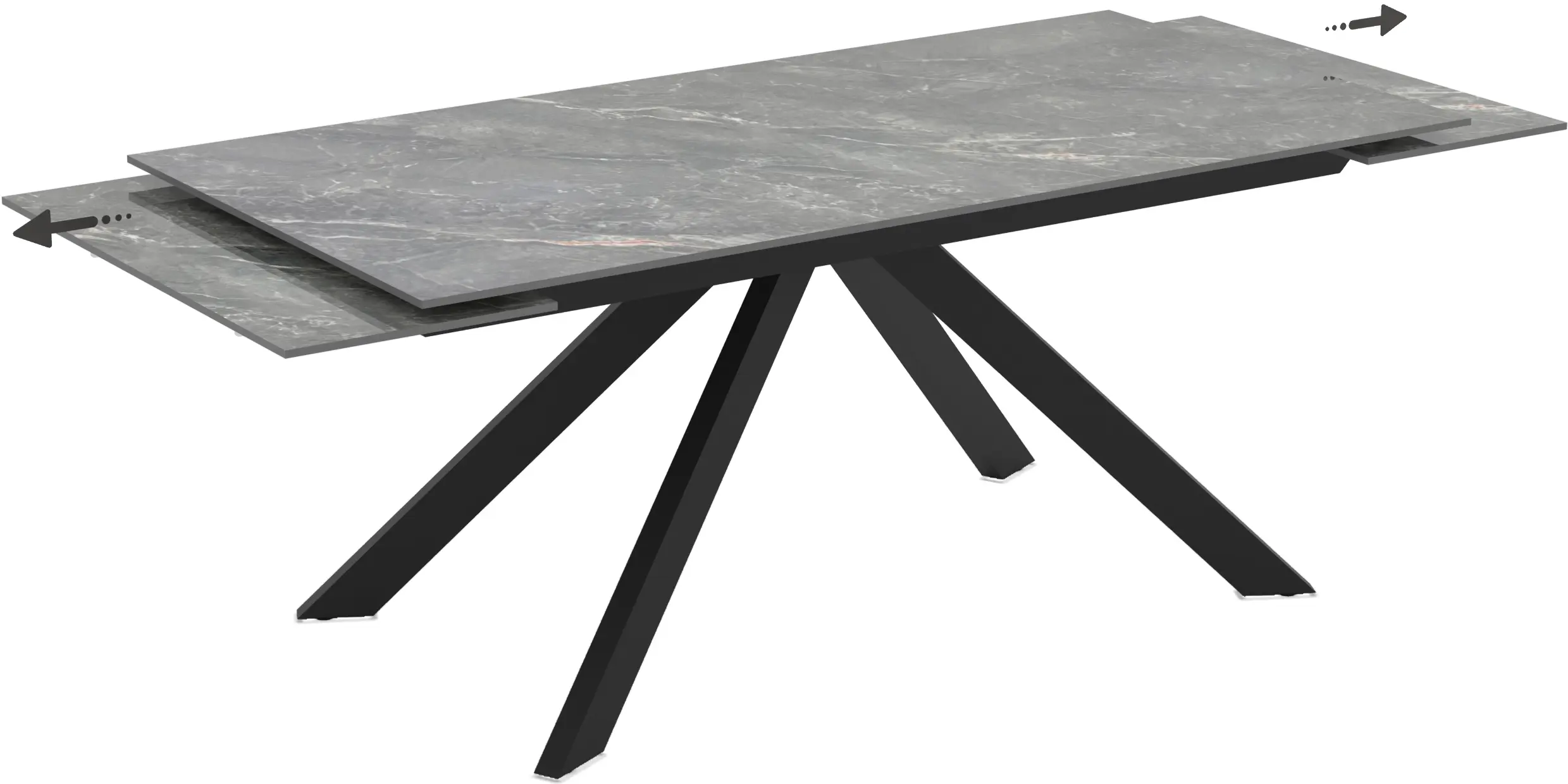 Masa extensibila Magnusplus Ekin 180/260x90 (Shadow)