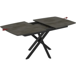 Masa extensibila Magnusplus Filis 145/185x90 Irony (Dark Grey/Black) Thumb