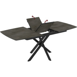 Masa extensibila Magnusplus Filis 145/185x90 Irony (Dark Grey/Black) Thumb