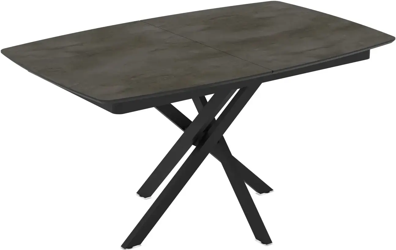 Masa extensibila Magnusplus Filis 145/185x90 Irony (Dark Grey/Black)