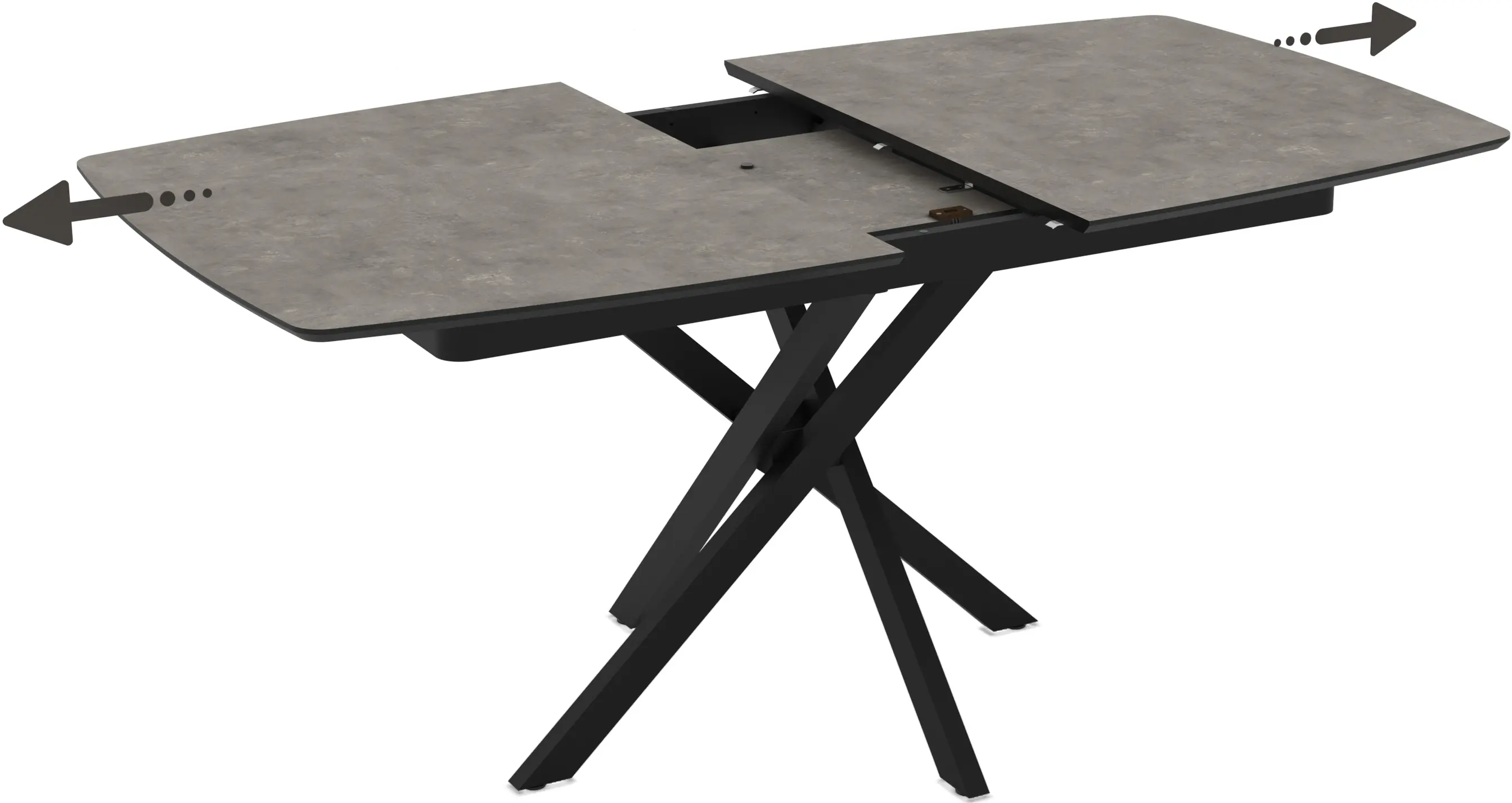 Стол раскладной Magnusplus Filis 145/185x90 (Retro Stone) - 3