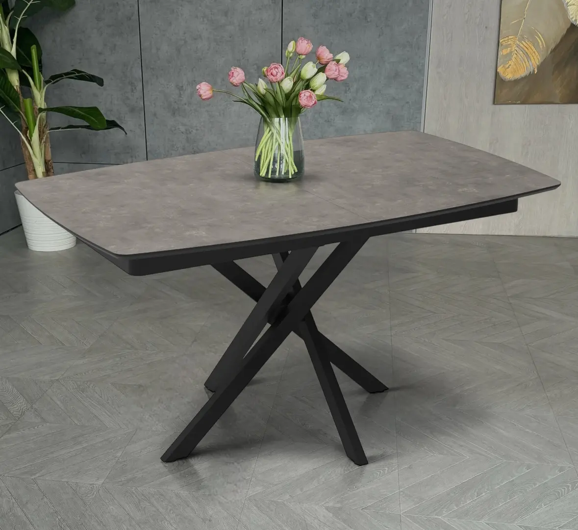 Стол раскладной Magnusplus Filis 145/185x90 (Retro Stone)