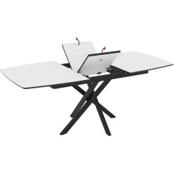 Masa extensibila Magnusplus Filis 145/185x90 Senkron (White/Black) Thumb