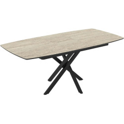 Masa extensibila Magnusplus Filis 145/185x90 (Travertine/Black) Thumb