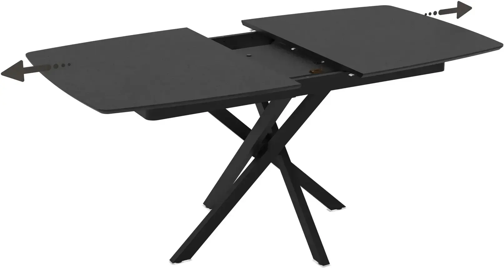 Masa extensibila Magnusplus Filis 145/185x90 Yosun (Black) - 2