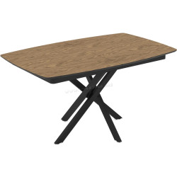 Стол раскладной Magnusplus Filis 145/185x90 Zirve (Wood/Black)