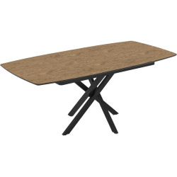 Стол раскладной Magnusplus Filis 145/185x90 Zirve (Wood/Black) Thumb