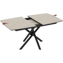 Стол раскладной Magnusplus Katrin 138/178x90 Anemon (Beige/Black) Thumb