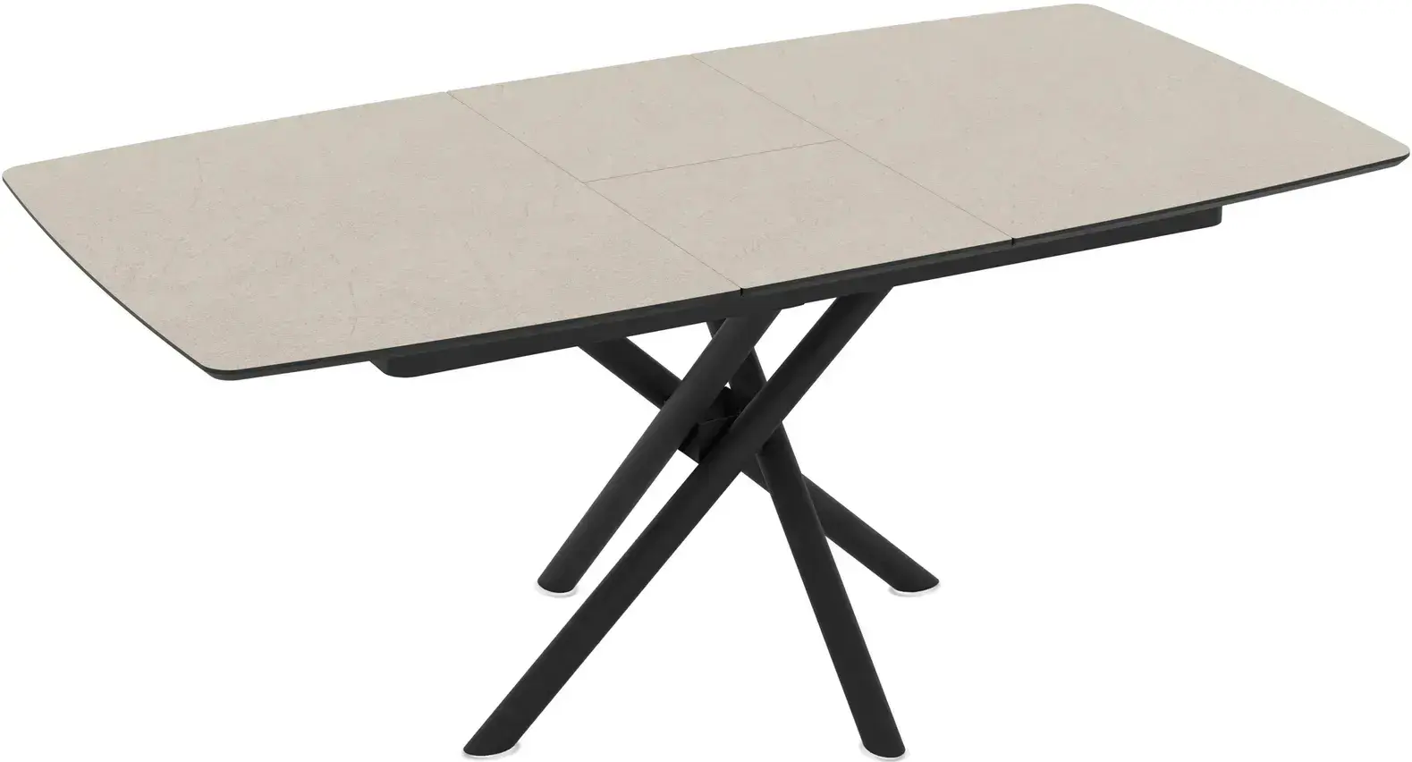Стол раскладной Magnusplus Katrin 138/178x90 Anemon (Beige/Black) - 5