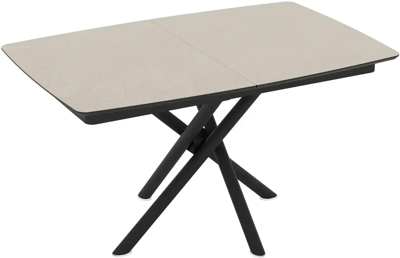Стол раскладной Magnusplus Katrin 138/178x90 Anemon (Beige/Black)