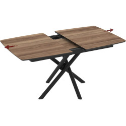 Стол раскладной Magnusplus Katrin 138/178x90 Hazar (Wood/Black) Thumb