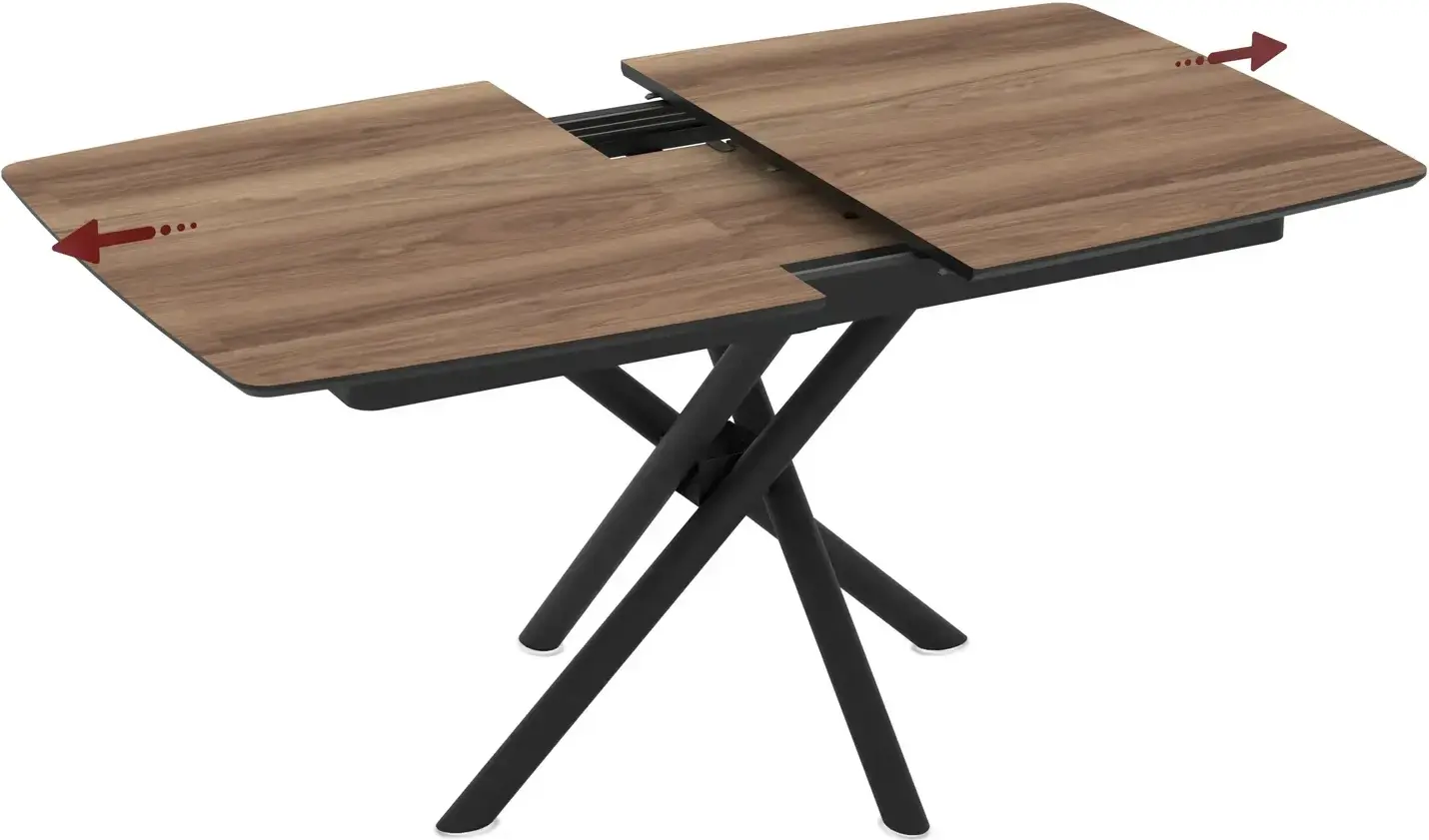 Стол раскладной Magnusplus Katrin 138/178x90 Hazar (Wood/Black) - 2