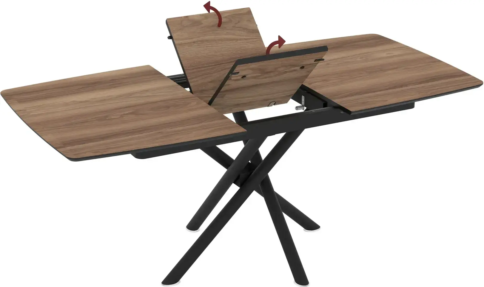 Стол раскладной Magnusplus Katrin 138/178x90 Hazar (Wood/Black) - 3