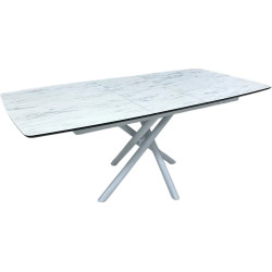Masa extensibila Magnusplus Katrin 138/178x90 Marmo (White Marble/White) Thumb